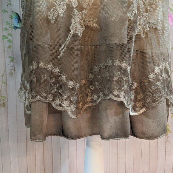 Lace Tunic Short Sleeve Size XL - Picture 4 of 5